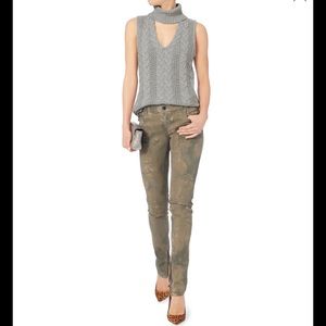 Intermix - Marie  Turtleneck Knit Top - Gray Size Petite